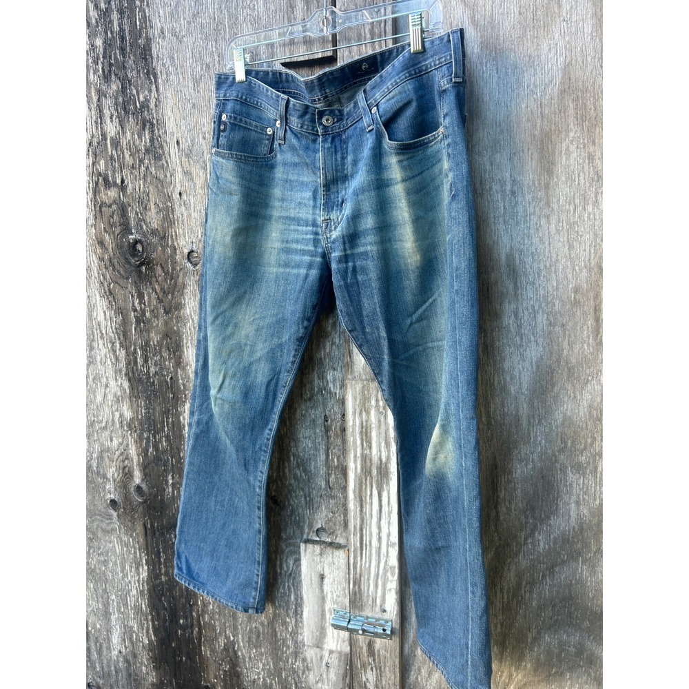 AG Adriano Goldschmied The Protege Straight Leg Men Jeans distressed Blue Denim